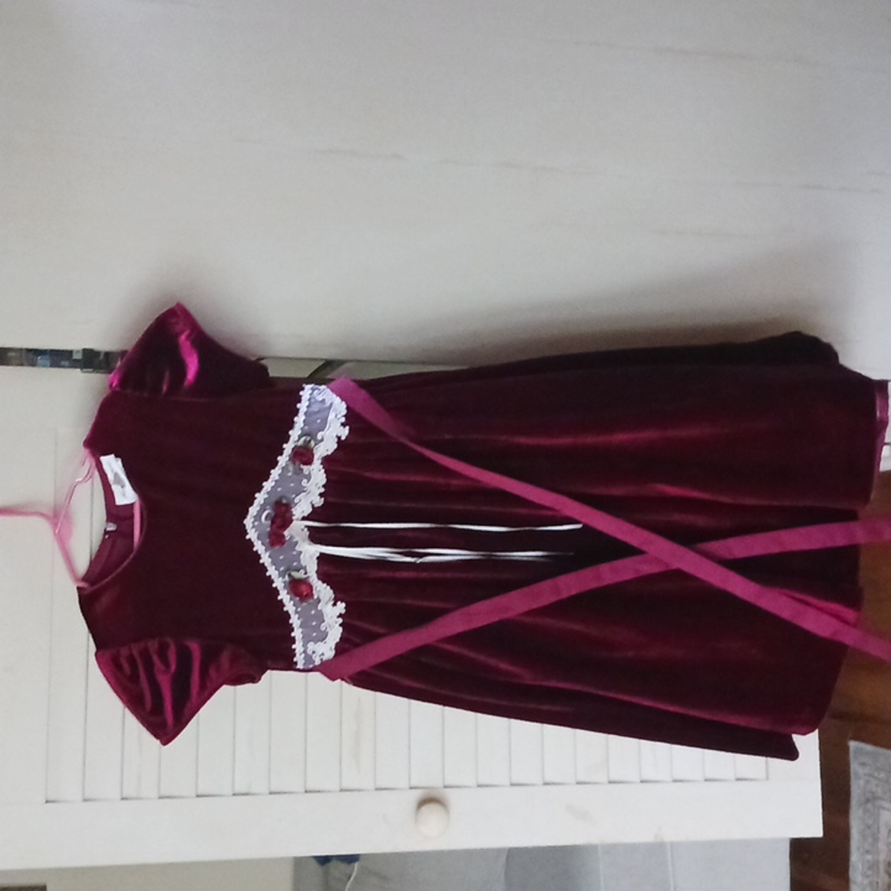 Red velvet holiday dress, Rare Editions